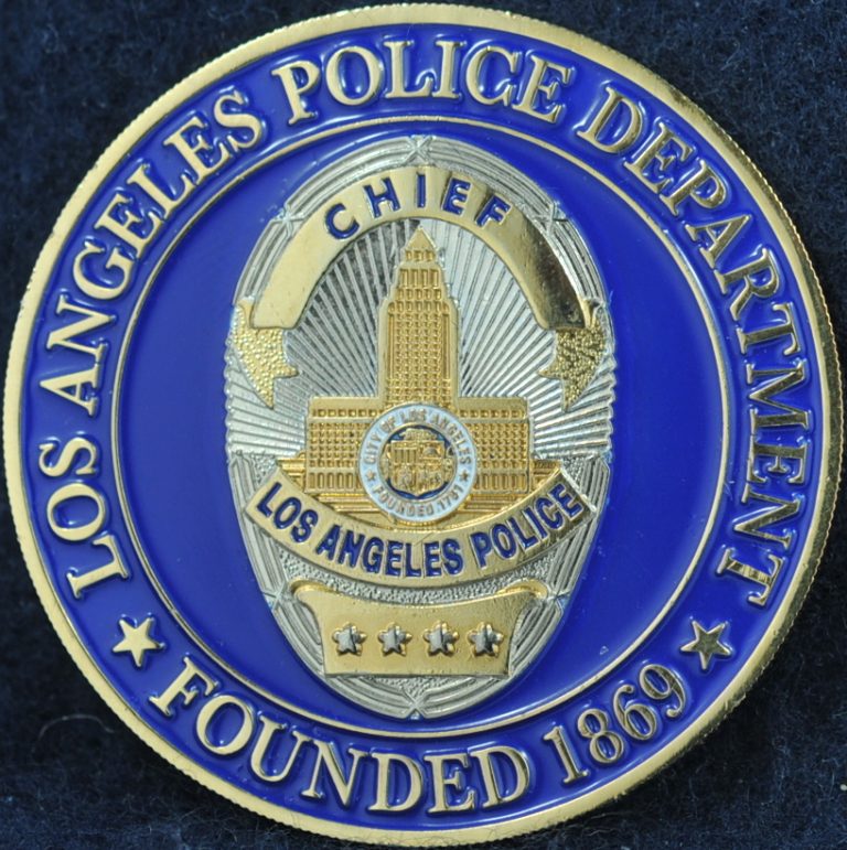 US Los Angeles Police Department Founded 1869 | Challengecoins.ca