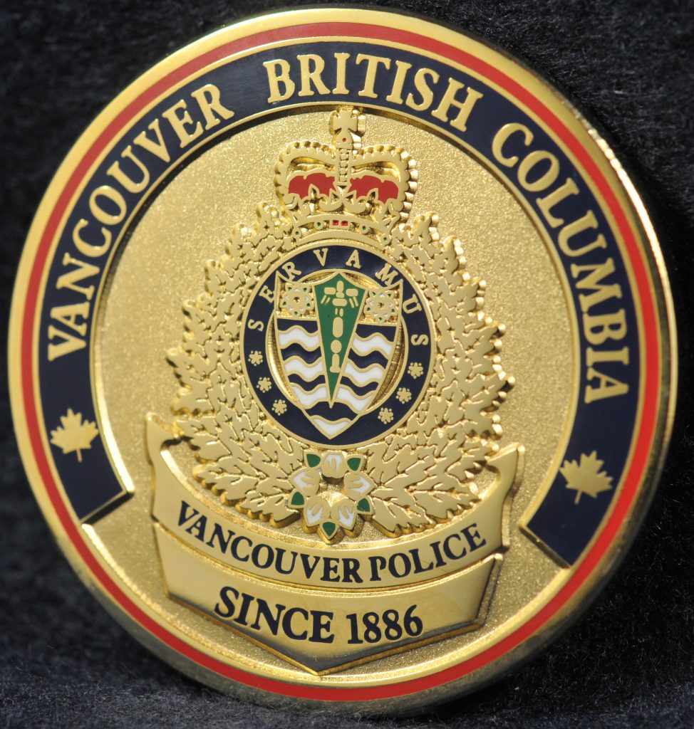 Vancouver Police Department British Columbia (VPD) | Challengecoins.ca