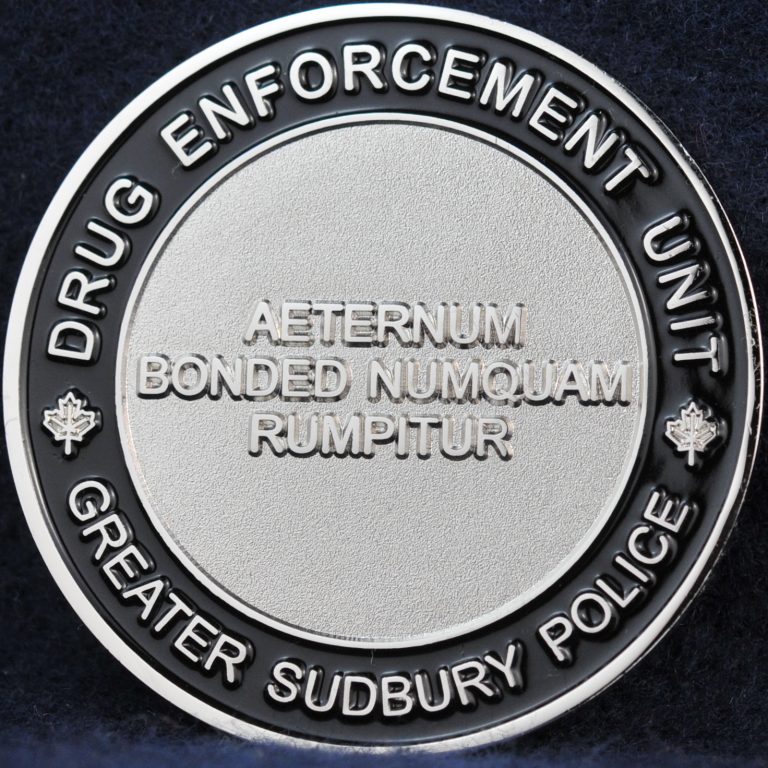 Greater Sudbury Police Drug Enforcement Unit | Challengecoins.ca