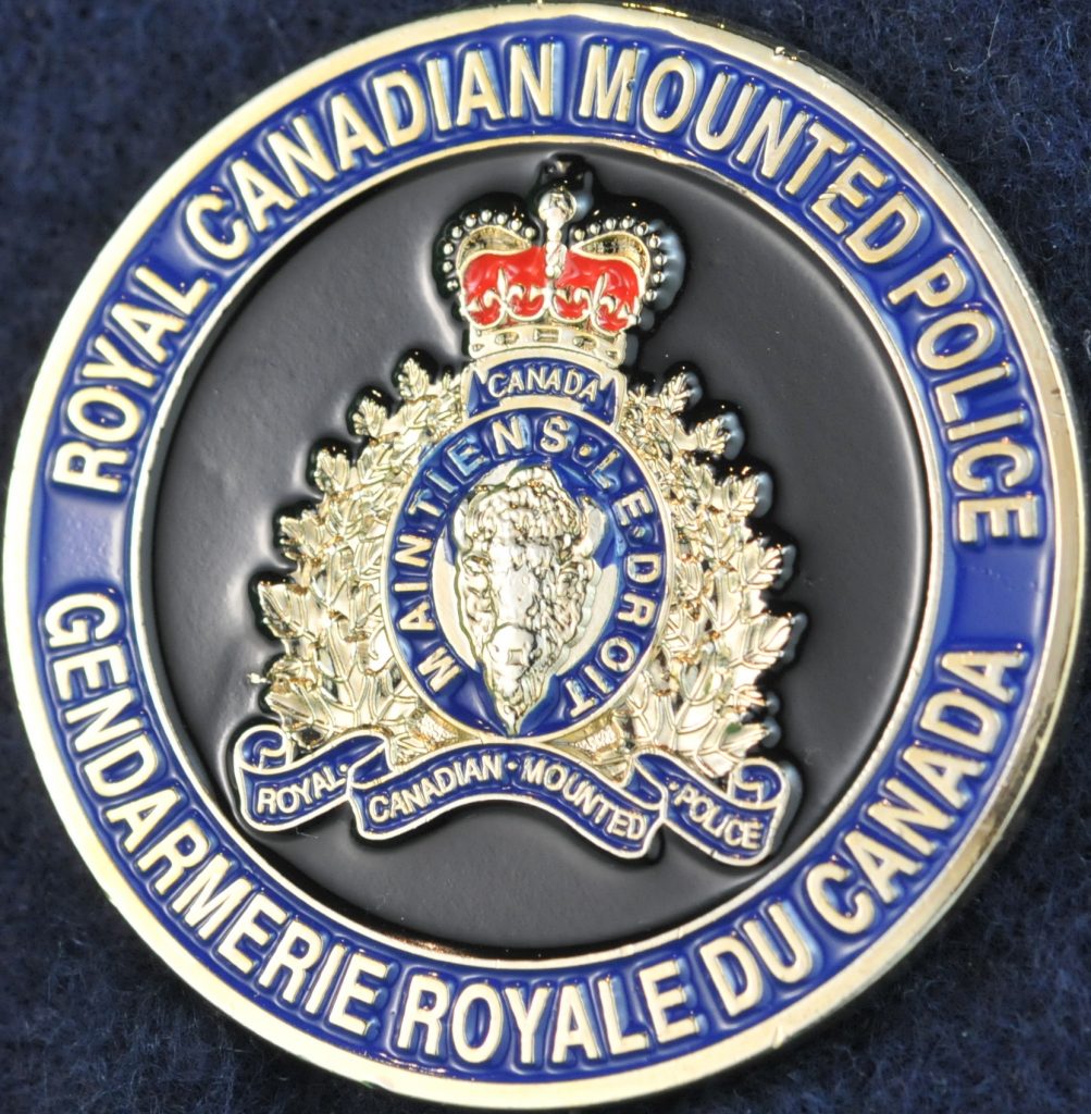 RCMP Mounted Police Gold | Challengecoins.ca