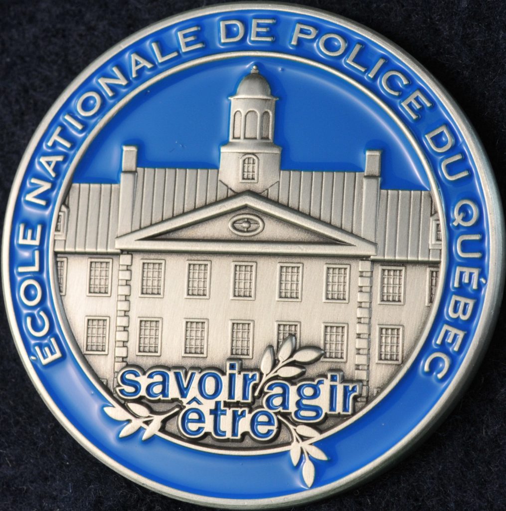 Ecole nationale de police du Quebec cohorte 181  Challengecoins.ca