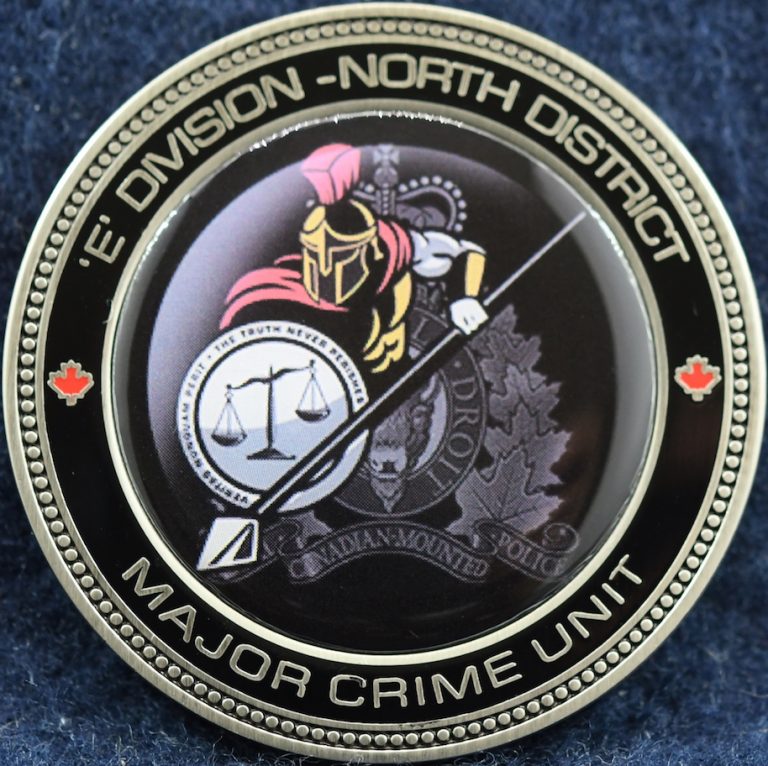 Rcmp E Division Major Crime Unit North District Challengecoinsca 