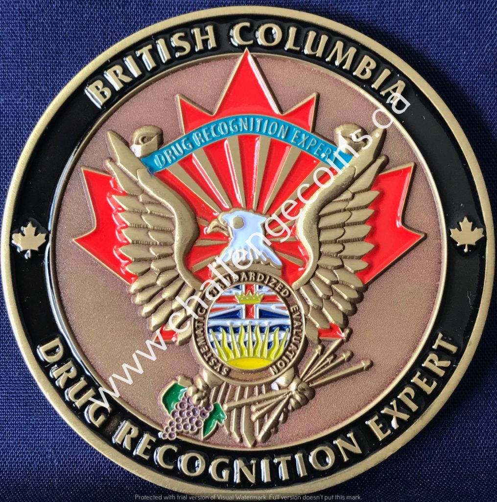 British Columbia Drug Recognition Expert 2019 | Challengecoins.ca